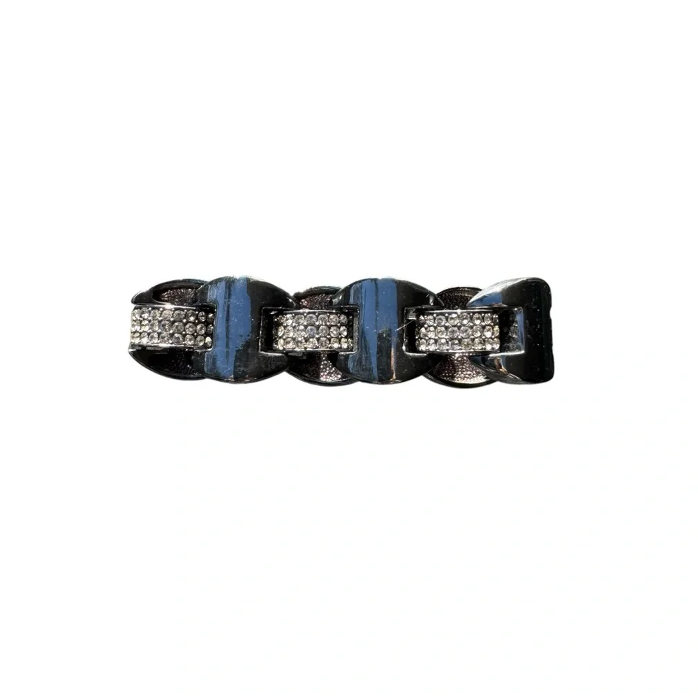 Women’s Black and Rhinestone Bracelet EUC